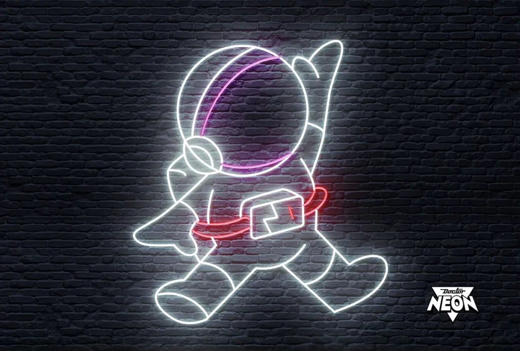 neón astronauta